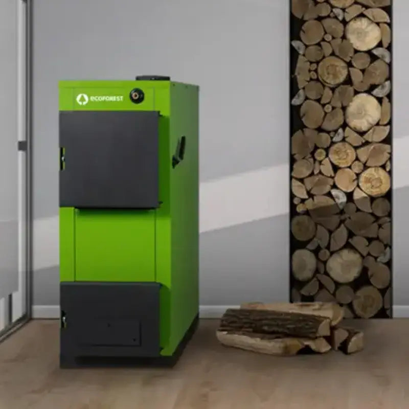 ESTUFA DE CALDERA DE LEÑA ECOFOREST MADEIRA 20KW