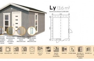  CASETA DE MADERA, PALMAKO,  LY 13,6 m2